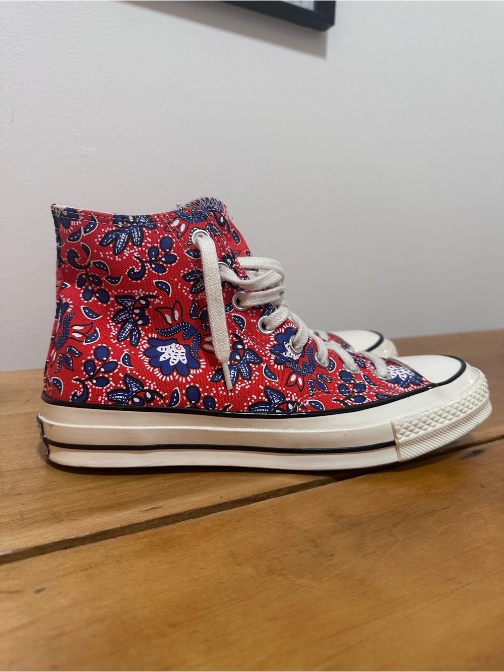 Converse Chuck 70 Paisley Habanero Red High Tops Women’s 9